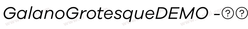 GalanoGrotesqueDEMO 字体转换